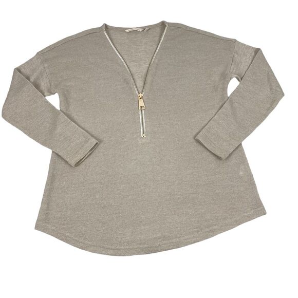 Soft Surroundings Women's Valentina Zip Sweater size Medium - Picture 1 of 6